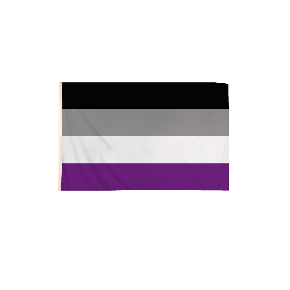 Zac's Alter Ego - 5 x 3 Feet Asexual Flagge - Mehrfarben